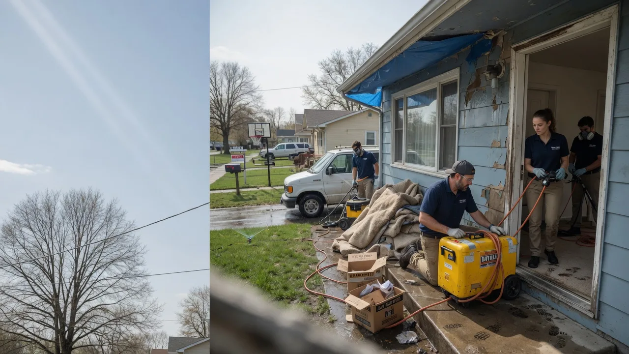 Basement Flood Cleanup in Lincoln, IL near me